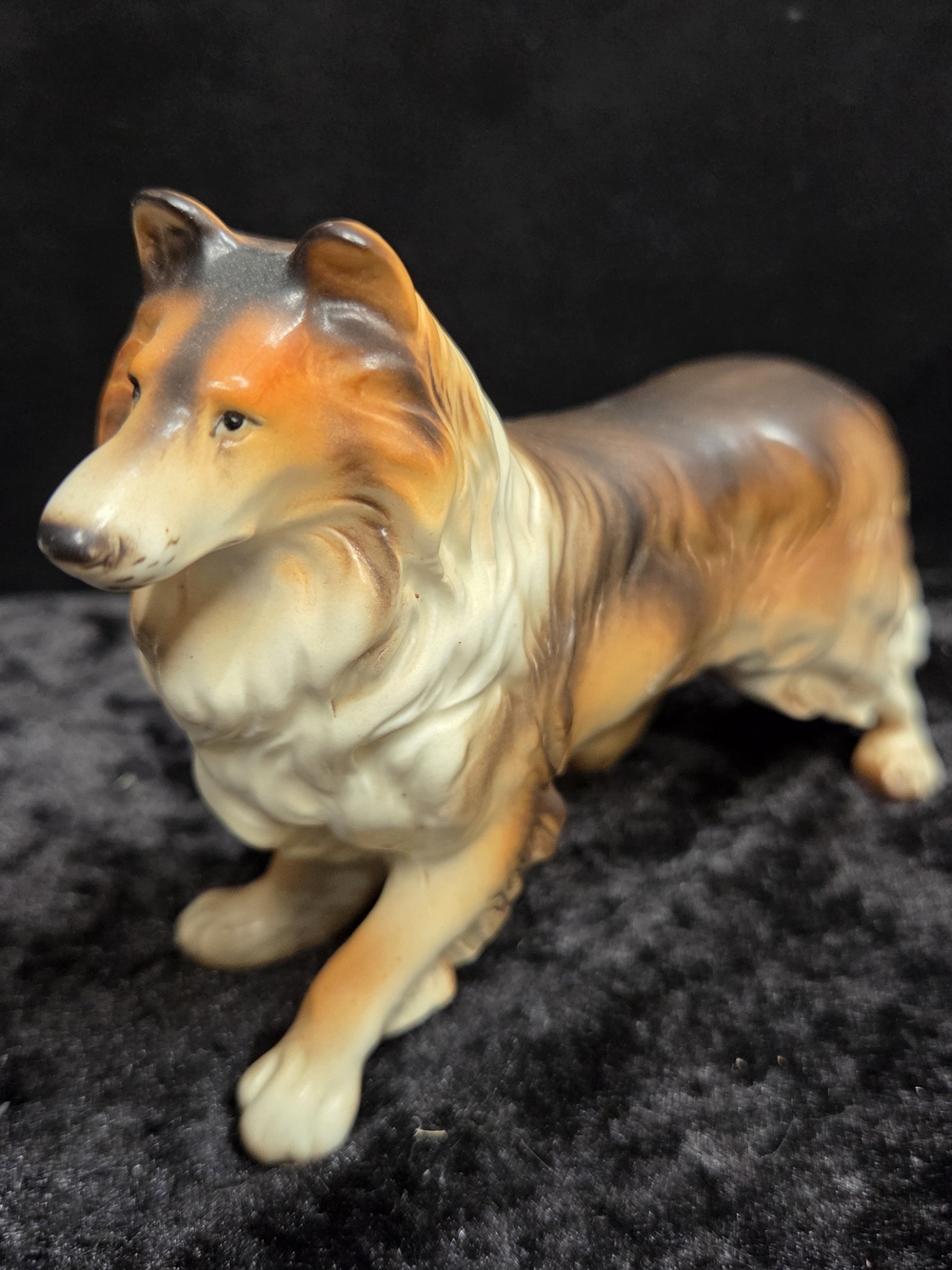 1950's German Shepherd Figurine Made in Japan Ceramic